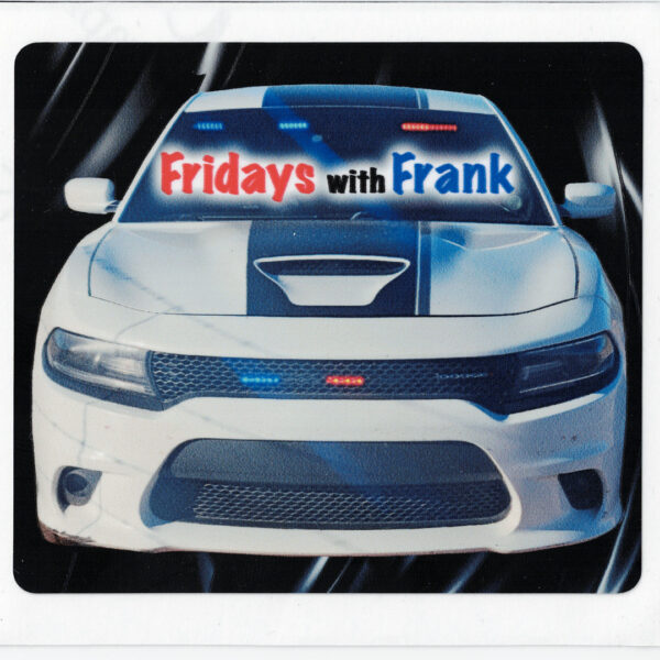 Fridays With Frank Car Sticker